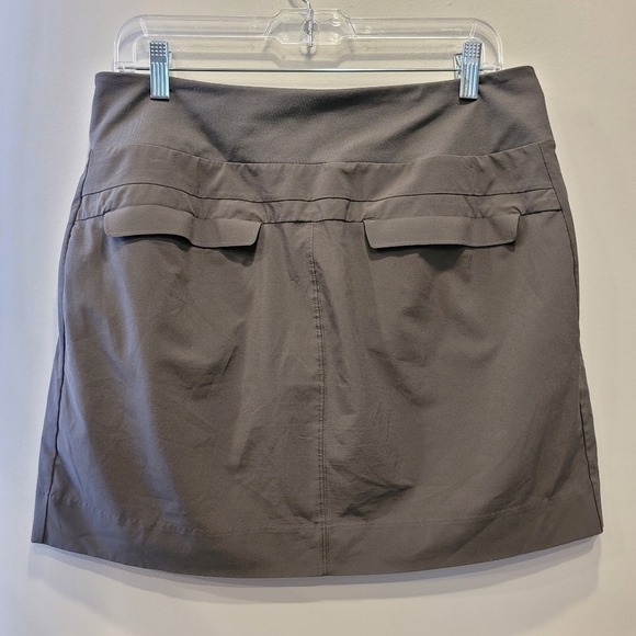 Athleta Gray Back Pockets Skort - Sz 12 - Picture 2 of 6